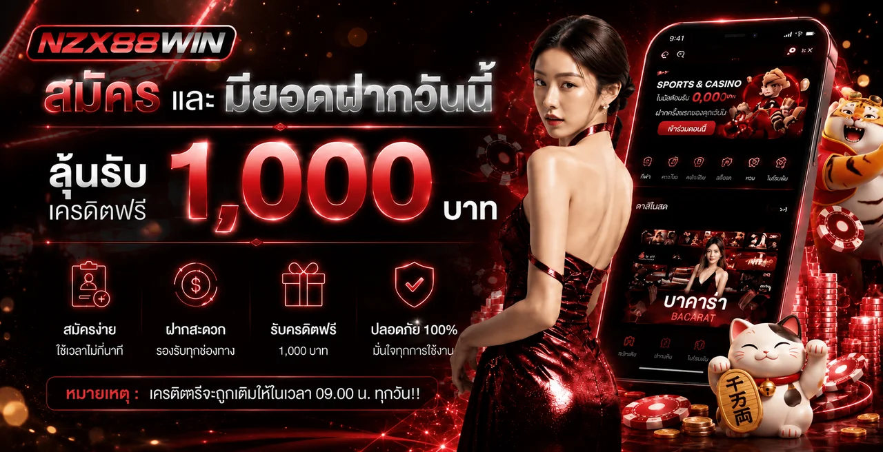 โปรโมชั่นสมัครและเครดิตบนแพลตฟอร์ม NZX88WIN